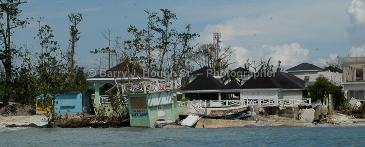 Hurrican Ivan 2004 Negril Beach Destruction