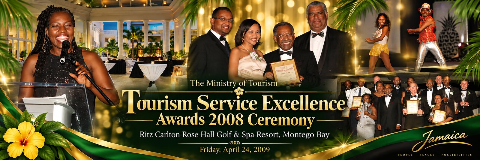 The Ministry of Tourism Tourism Service Excellence Awards 2008 Ceremony at Ritz Carlton Rose Hall Golf and Spa Resort in Montego Bay, Jamaica