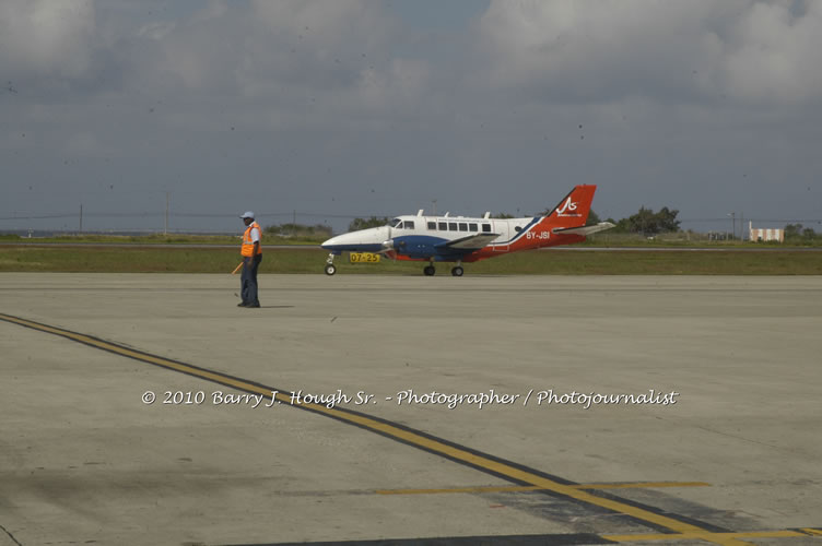 Jamaica Air Shuttle Launch @ MBJ Airports Limited, Wednesday, January 20, 2010, Sangster International Airport, Montego Bay, St. James, Jamaica W.I. - Photographs by Net2Market.com - Barry J. Hough Sr, Photographer/Photojournalist - The Negril Travel Guide - Negril's and Jamaica's Number One Concert Photography Web Site with over 40,000 Jamaican Concert photographs Published -  Negril Travel Guide, Negril Jamaica WI - http://www.negriltravelguide.com - info@negriltravelguide.com...!