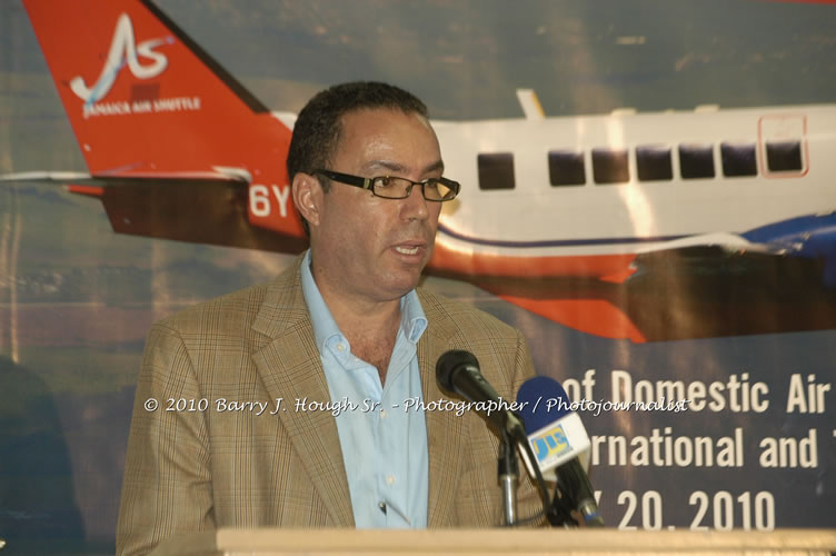 Jamaica Air Shuttle Launch @ MBJ Airports Limited, Wednesday, January 20, 2010, Sangster International Airport, Montego Bay, St. James, Jamaica W.I. - Photographs by Net2Market.com - Barry J. Hough Sr, Photographer/Photojournalist - The Negril Travel Guide - Negril's and Jamaica's Number One Concert Photography Web Site with over 40,000 Jamaican Concert photographs Published -  Negril Travel Guide, Negril Jamaica WI - http://www.negriltravelguide.com - info@negriltravelguide.com...!