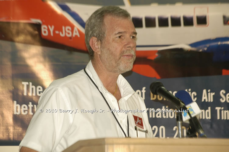 Jamaica Air Shuttle Launch @ MBJ Airports Limited, Wednesday, January 20, 2010, Sangster International Airport, Montego Bay, St. James, Jamaica W.I. - Photographs by Net2Market.com - Barry J. Hough Sr, Photographer/Photojournalist - The Negril Travel Guide - Negril's and Jamaica's Number One Concert Photography Web Site with over 40,000 Jamaican Concert photographs Published -  Negril Travel Guide, Negril Jamaica WI - http://www.negriltravelguide.com - info@negriltravelguide.com...!