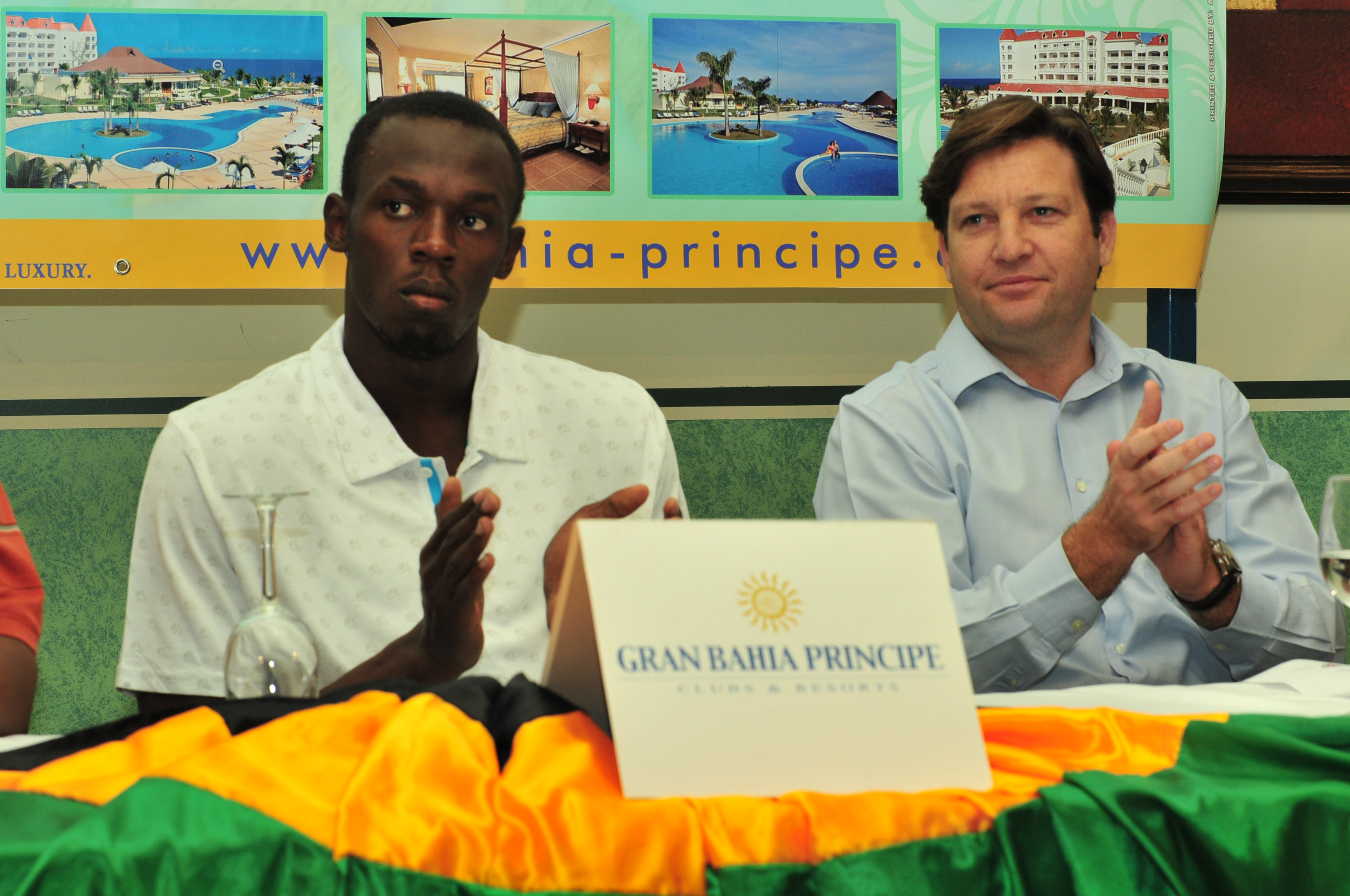 Press Photos - Usain Bolt Homecoming - Press Conference, Waldensai Primary School, and Conert - Photographs by Net2Market.com - Barry J. Hough Sr. Photojournalist/Photograper - Photographs taken with a Nikon D300 - Negril Travel Guide, Negril Jamaica WI - http://www.negriltravelguide.com - info@negriltravelguide.com...!