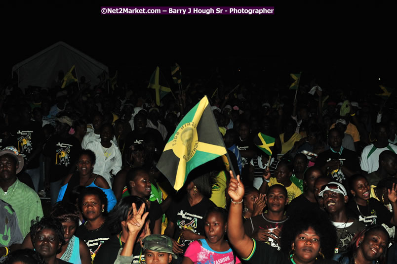 Usain Bolt of Jamaica - The Fastest Man In The World  - Usain Bolt Homecoming Celebrations Concert at the William Knibb High School Play Field, Trelawny - Ice, Ding Dong, Ravers Clavers, D'Angel, Voicemail, RDX and Dancers, Wayne Marshall, Tammi Chynn, Bugle, Nero, Tanya Stephens, Richie Spice, Kip Rich,and Shaggy - Photographs by Net2Market.com - Barry J. Hough Sr. Photojournalist/Photograper - Photographs taken with a Nikon D300 - Negril Travel Guide, Negril Jamaica WI - http://www.negriltravelguide.com - info@negriltravelguide.com...!