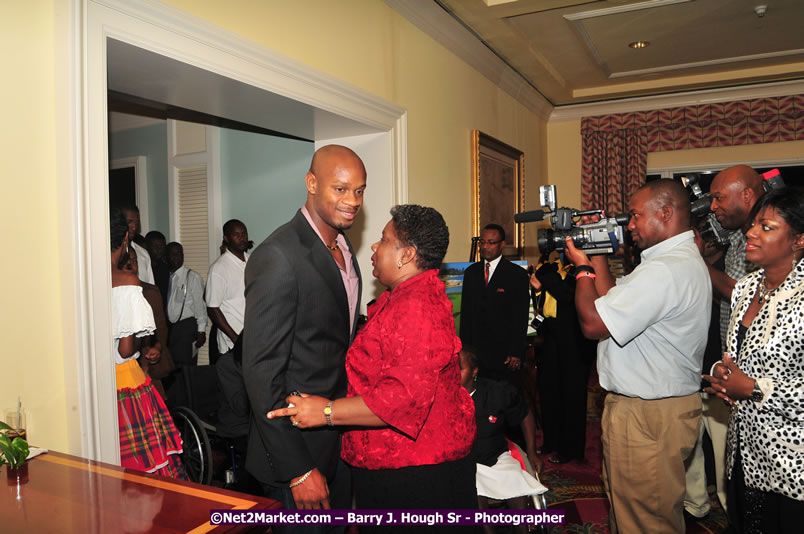 Jamaica's Olympic Athletes Reception at the Ritz Carlton - The City of Montego Bay Welcomes Our 2008 Olympians - Western Motorcade - Civic Ceremony - A Salute To Our Beijing Heros - Ritz Carlton Golf & Spa Resort, Montego Bay, Jamaica - Tuesday, October 7, 2008 - Photographs by Net2Market.com - Barry J. Hough Sr. Photojournalist/Photograper - Photographs taken with a Nikon D300 - Negril Travel Guide, Negril Jamaica WI - http://www.negriltravelguide.com - info@negriltravelguide.com...!