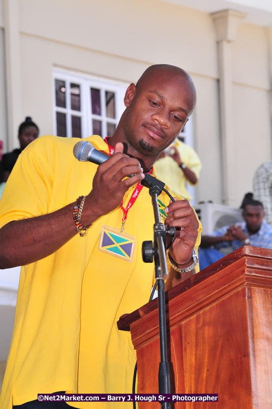 The City of Montego Bay Welcomes Our 2008 Olympians - Western Motorcade - Civic Ceremony - A Salute To Our Beijing Heros - Sam Sharpe Square, Montego Bay, Jamaica - Tuesday, October 7, 2008 - Photographs by Net2Market.com - Barry J. Hough Sr. Photojournalist/Photograper - Photographs taken with a Nikon D300 - Negril Travel Guide, Negril Jamaica WI - http://www.negriltravelguide.com - info@negriltravelguide.com...!