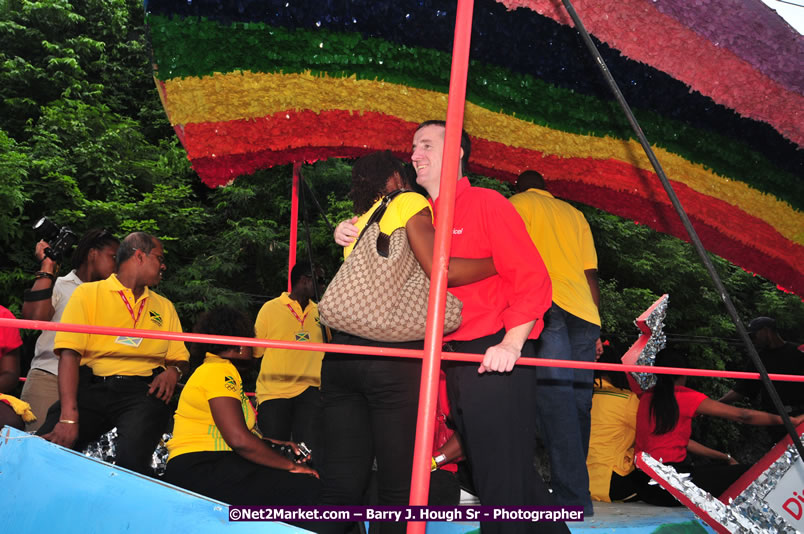 The City of Montego Bay Welcomes Our 2008 Olympians - Western Motorcade - Civic Ceremony - A Salute To Our Beijing Heros - Sam Sharpe Square, Montego Bay, Jamaica - Tuesday, October 7, 2008 - Photographs by Net2Market.com - Barry J. Hough Sr. Photojournalist/Photograper - Photographs taken with a Nikon D300 - Negril Travel Guide, Negril Jamaica WI - http://www.negriltravelguide.com - info@negriltravelguide.com...!